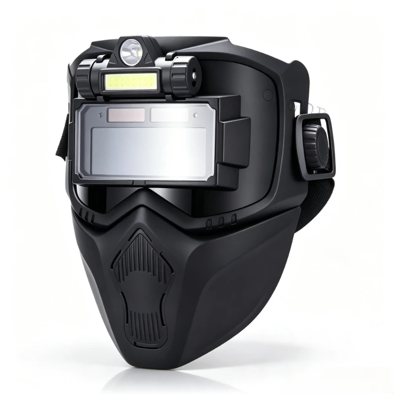 Auto Darkening Full Face Welding Mask, Adjustable Headband Protective Welding Helmet for DIY Home Workshop Use