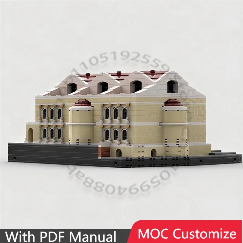 

2423 детали Модульный конструктор Базилика Массенция MOC, настраиваемый, технологичный, креативный, DIY, игрушка, рождественский подарок