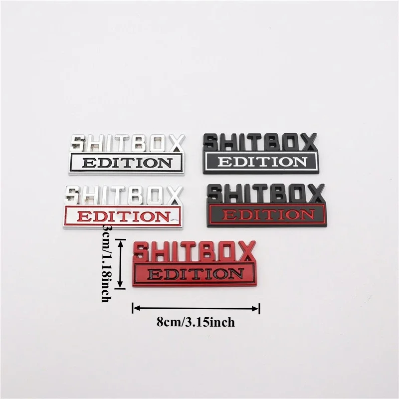 High-quality Modification Metal 3D Stereoscopic Car Stickers Letters Series Body DIY Fender Tail Box Decoration Scratch Coverage