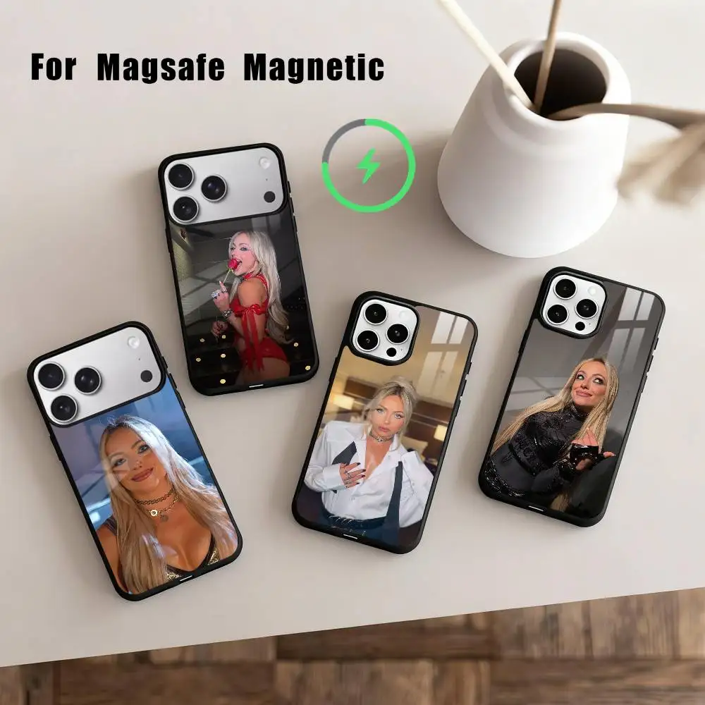 

Чехол L-Liv M-Morgan-N для iPhone 17, 16, 15, 14, 13, 12, 11 Plus, с поддержкой магнитной беспроводной зарядки