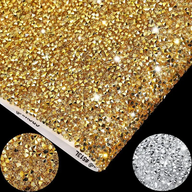 Bling Crystal Resin Rhinestones Sticker Sheet DIY Self-Adhesive Decoration Sticker  Stickers In The Iiving Room And Bathroom