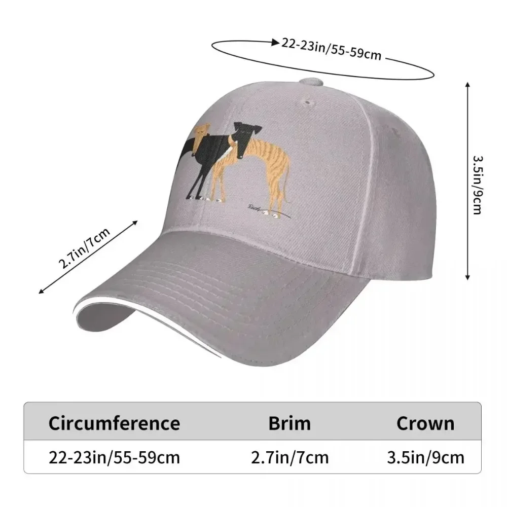 Head Rest Brindle Hound Cap Fashion Casual Baseball Caps Adjustable Hat Summer Unisex Baseball Hats polychromatic