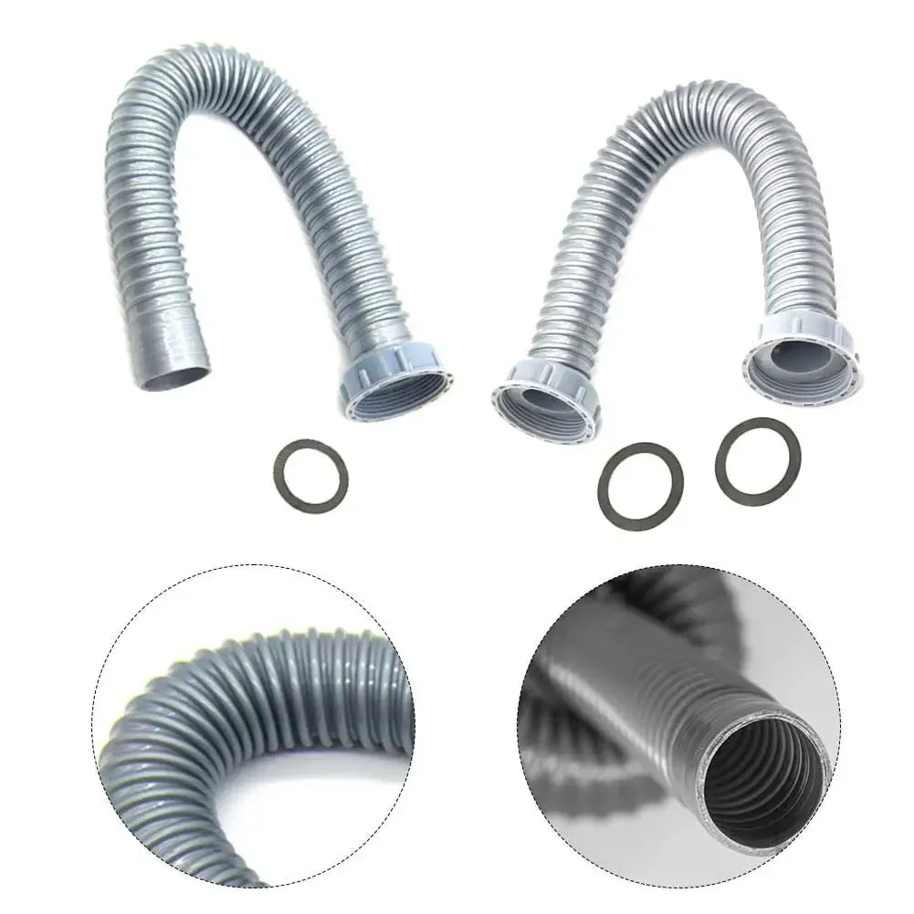 Kitchen Sink Drain Pipe Garbage Disposal Drain Hose Drainage Plastic Hose Washing Basin Elastic Connecting Pipe Anti-blocking