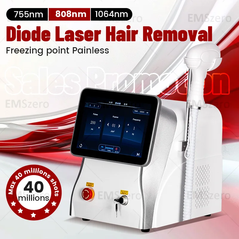 

Портативная титановая лазерная система удаления волос сопрано со льдом мощностью 4000 Вт, предназначенная для профессиональных выступлений