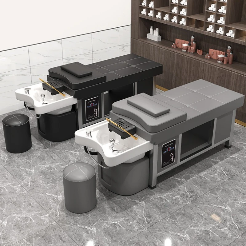 

Комфорт Простота Шампунь Стулья Красота Парикмахерская Парикмахерская Шампунь для сбора ушей Стул Раковина Мебель из искусственной кожи Champú MHXFY