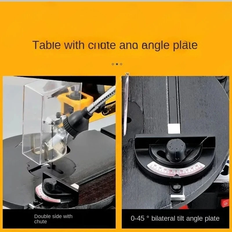 NEW 16 Inch LED Electric Jig Saw Bench Saw Woodworking Wire Engraving Machine Speed Adjustable Cutting Machine Table Saw