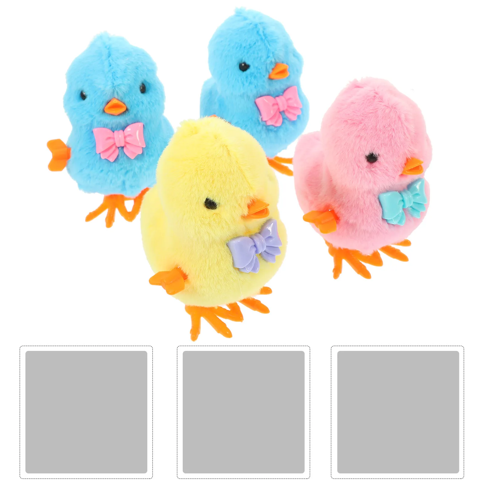 

Набор из 4 заводных курочек-попрыгунчиков: милый дизайн, развивающая игрушка для детей, пасхальный подарок