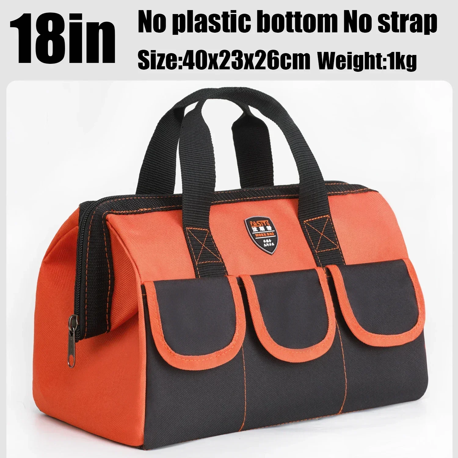 Heavy Duty Canvas Tool Bag Oxford Cloth Multi-Function Electrician Multi Pockets Waterproof Storage Work Bag Tools Organizer