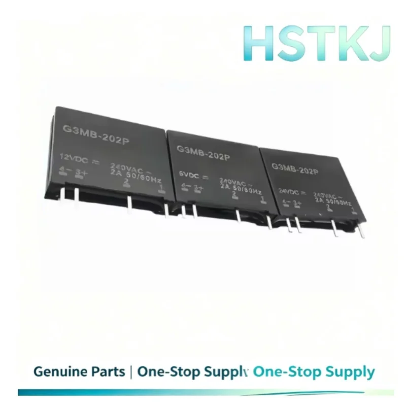 5 Original New Product 4Pin G3MB-202P 5V 12V 24V PCB Mounted SIP SSR AC 240V 2A Snubber Circuit Resistance DC-AC Relay Module