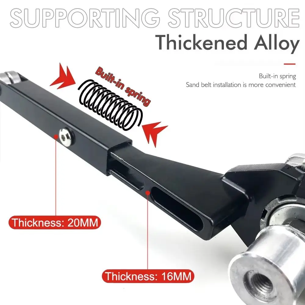 

Multi Function Belt Sander Attachment Replace The Angle Grinder Low Noise Pipe Tube Bracket High Stability
