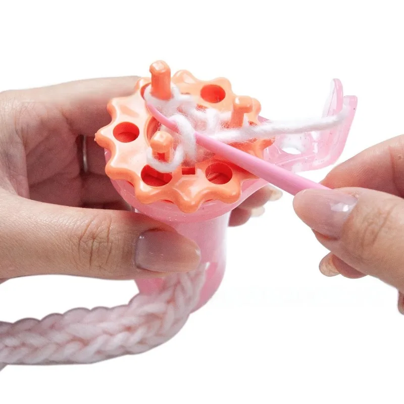 تزيين حبل الحياكة المحمولة آلة الحياكة اليدوية الحرفية سوار ذاتي الصنع نسج أدوات تعمل يدويا ويفرСКДКСН ФСНК ШНР.