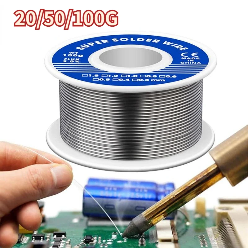 Tin Wire Soldering Wire with Flux Melt Rosin Core Solder Roll No-clean High Quality for Electrical Repair IC Repair