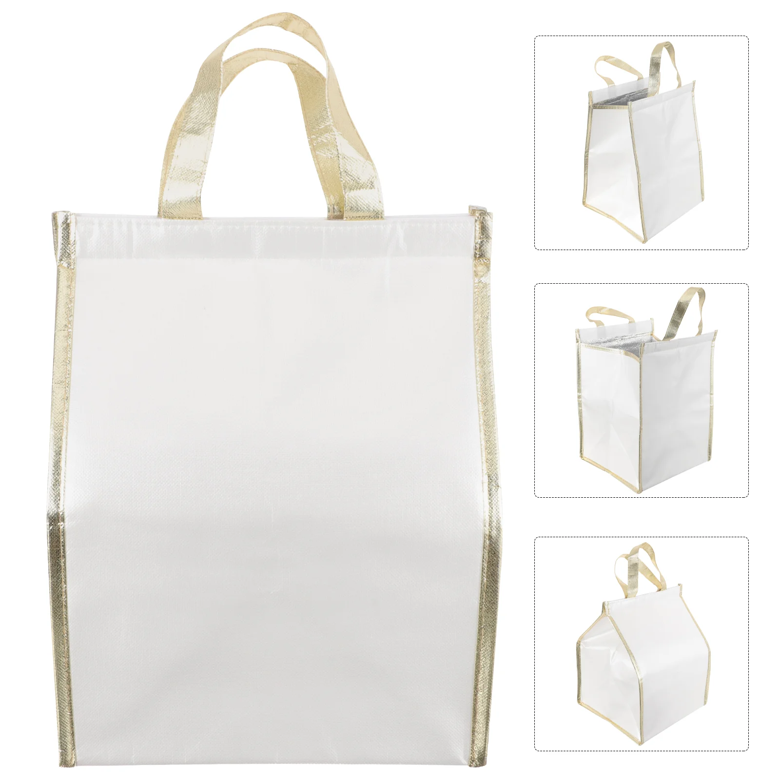 Tote Portable Cooler Insulation Bags Delivery for Hot Food with Cover Shopping Insulated Carrier Thermal