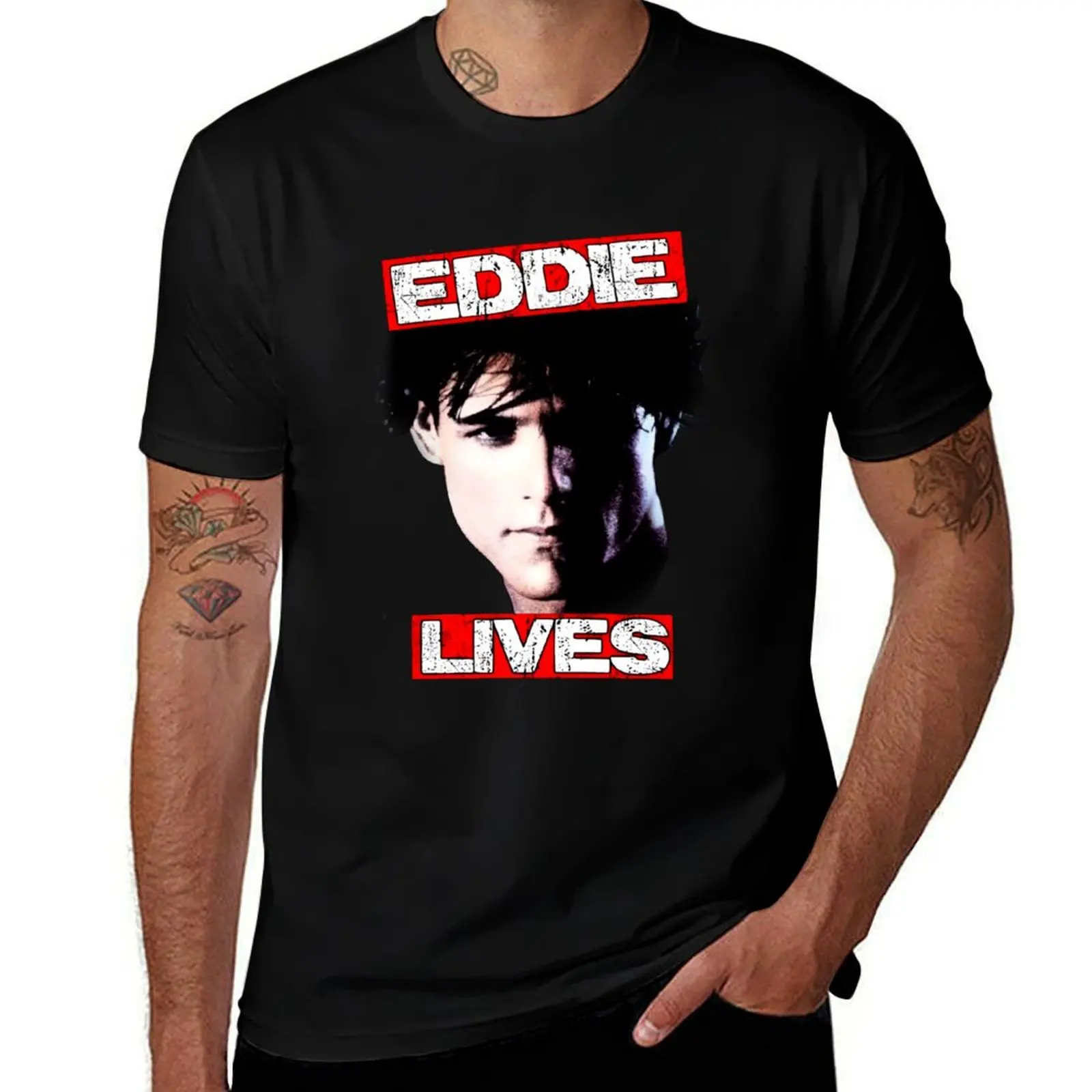 

Eddie Lives Eddie and Movie The Cruisers Michael paraa Eddie Wilson T-Shirt man t shirt graphic t shirt for man T-shirt