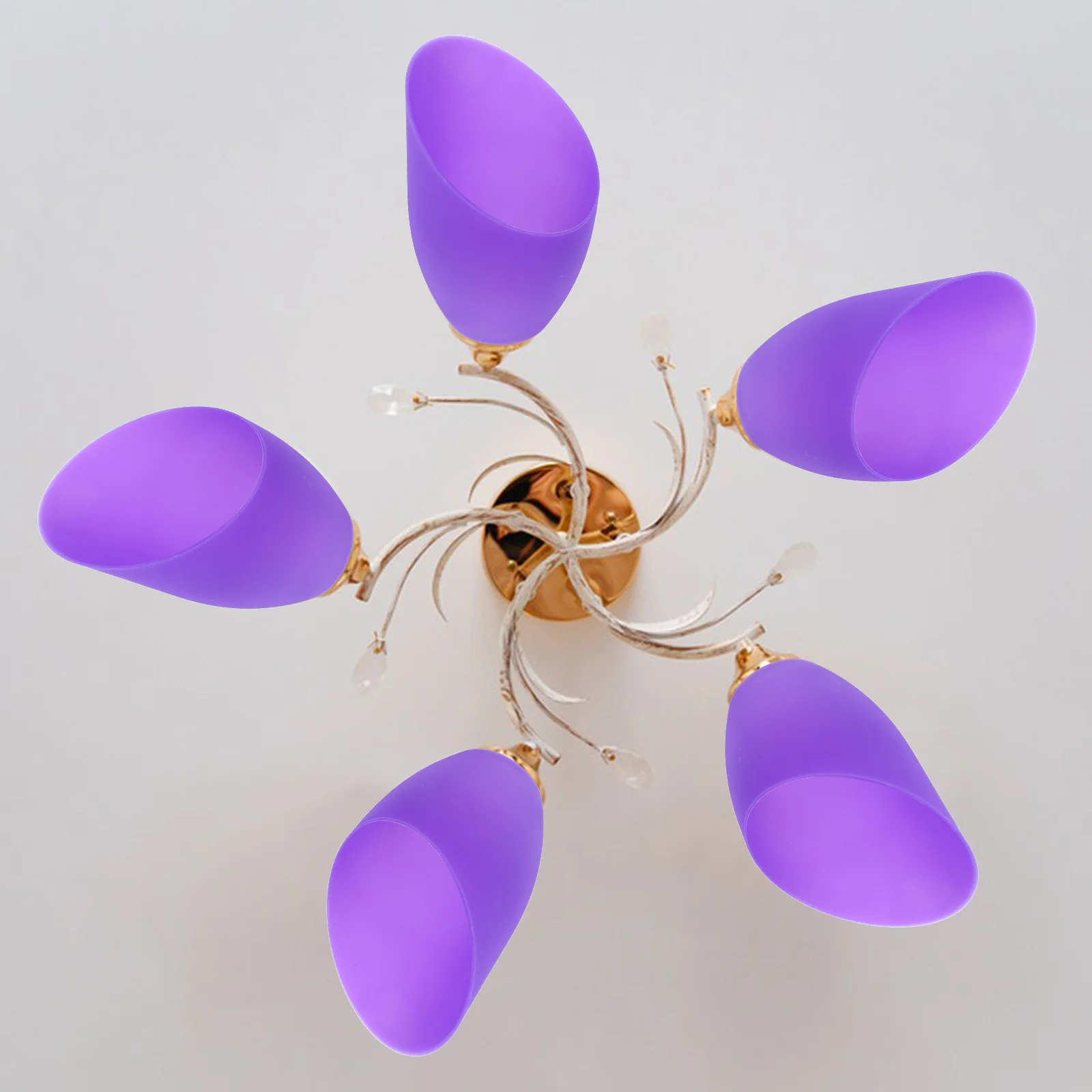 

Horseshoe Lampshade Plastic Table Lamp Shade Replacement For Bedroom Desk Light Cover Solid Color Pendant Compatible Multi