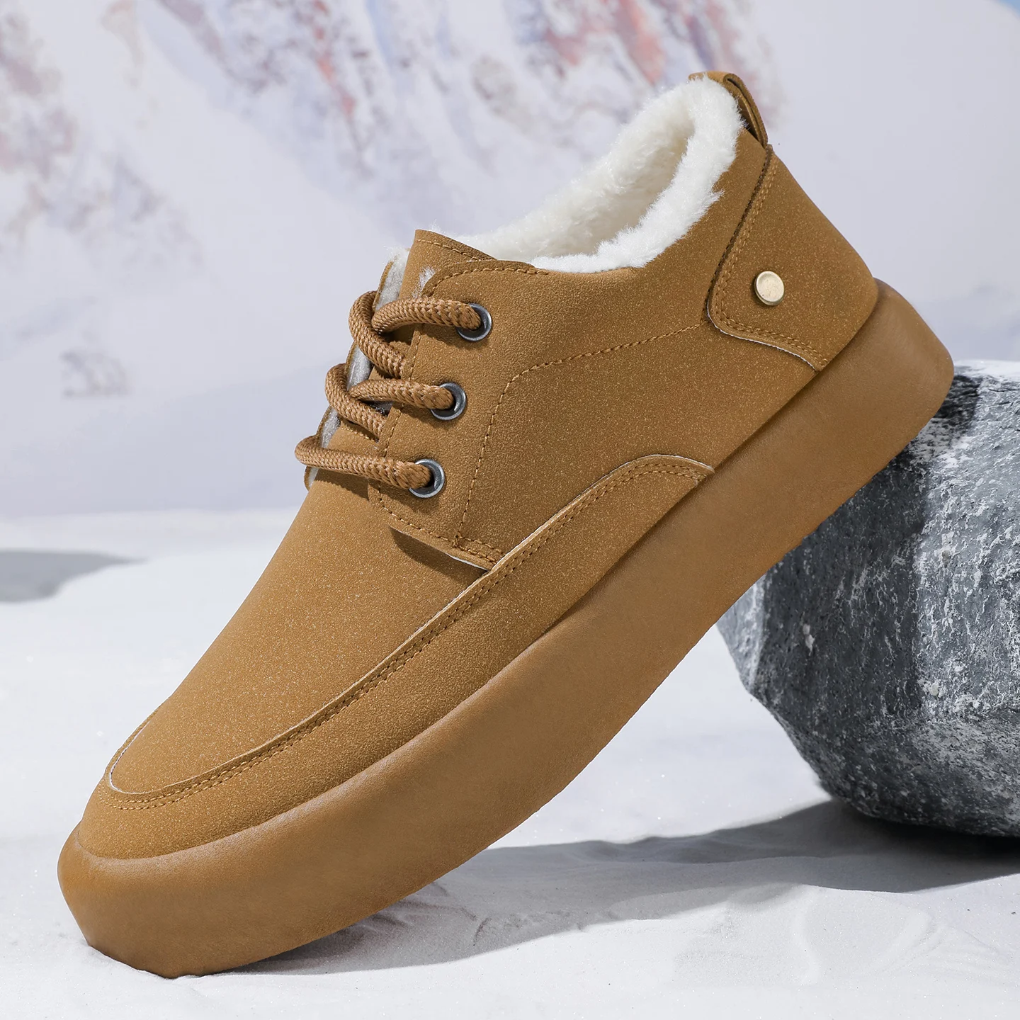 

Новая зимняя хлопковая обувь, мужская толстая теплая обувь с мягкой подкладкой, уличная противоскользящая и износостойкая повседневная спортивная обувь