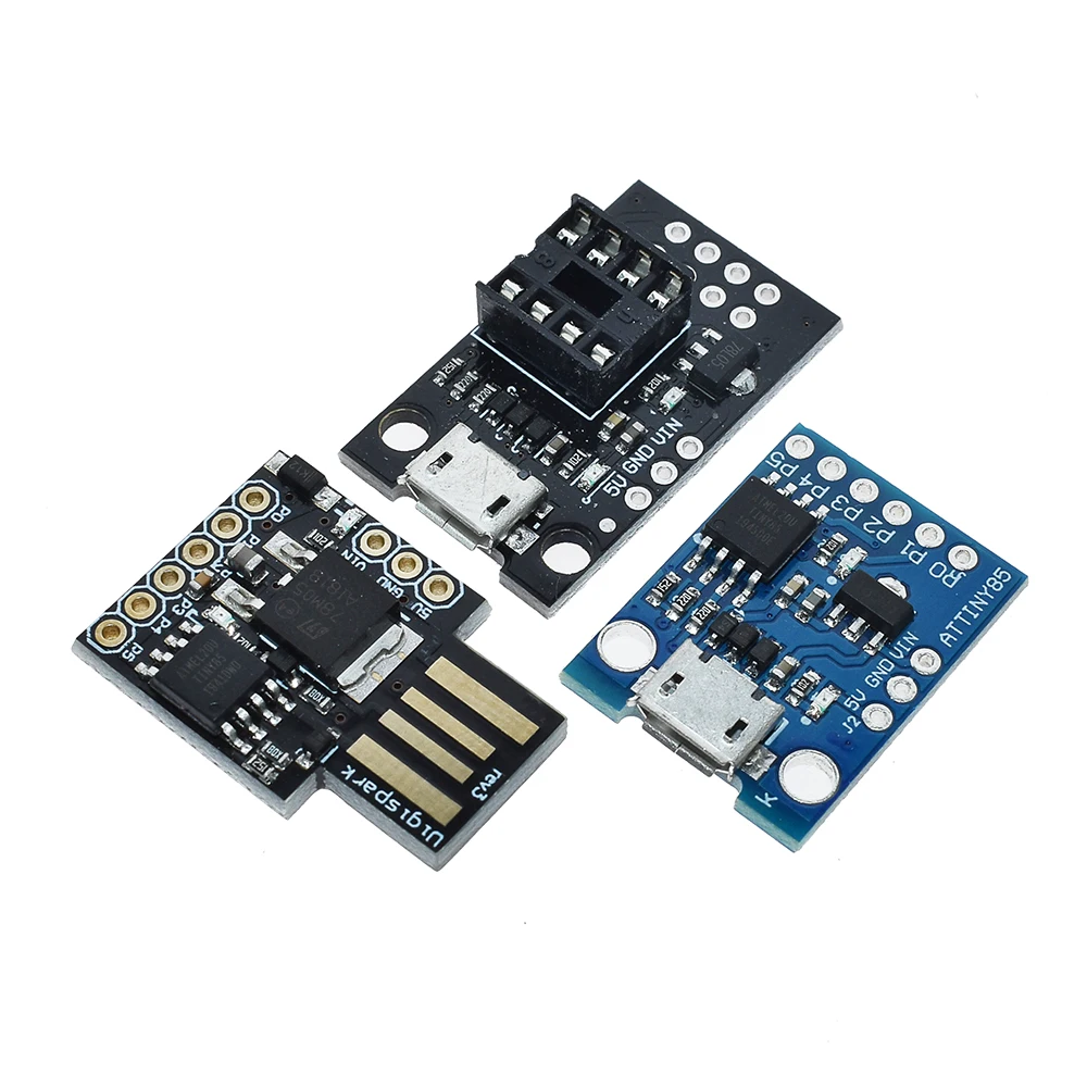 official Blue Black TINY85 Digispark Kickstarter Micro Development Board ATTINY85 module for Arduino IIC I2C USB