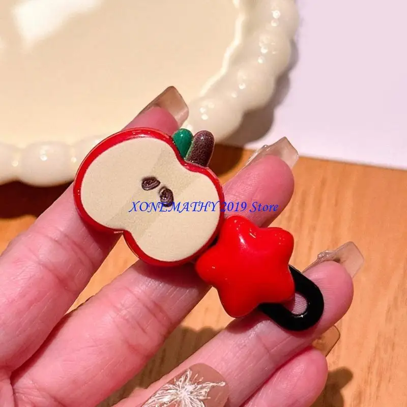 

F42F 2 шт. красочные заколки для волос в форме фруктовой звезды праздничные украшения для волос для детей и подростков