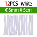12 piezas blancas de 5 mm