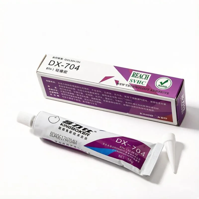 DX-704 Silicone Rubber Sealant Waterproof High Temp Resistant Adhesive Glue 55g for Phone Screen Electronics Component Sealing