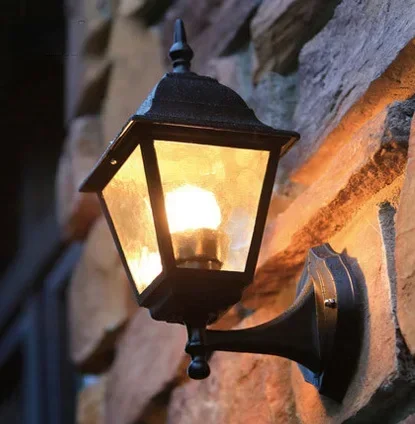 

Europe type outdoor wall light outdoor lighting wall lamps waterproof outdoor wall lamp Contains LED bulb