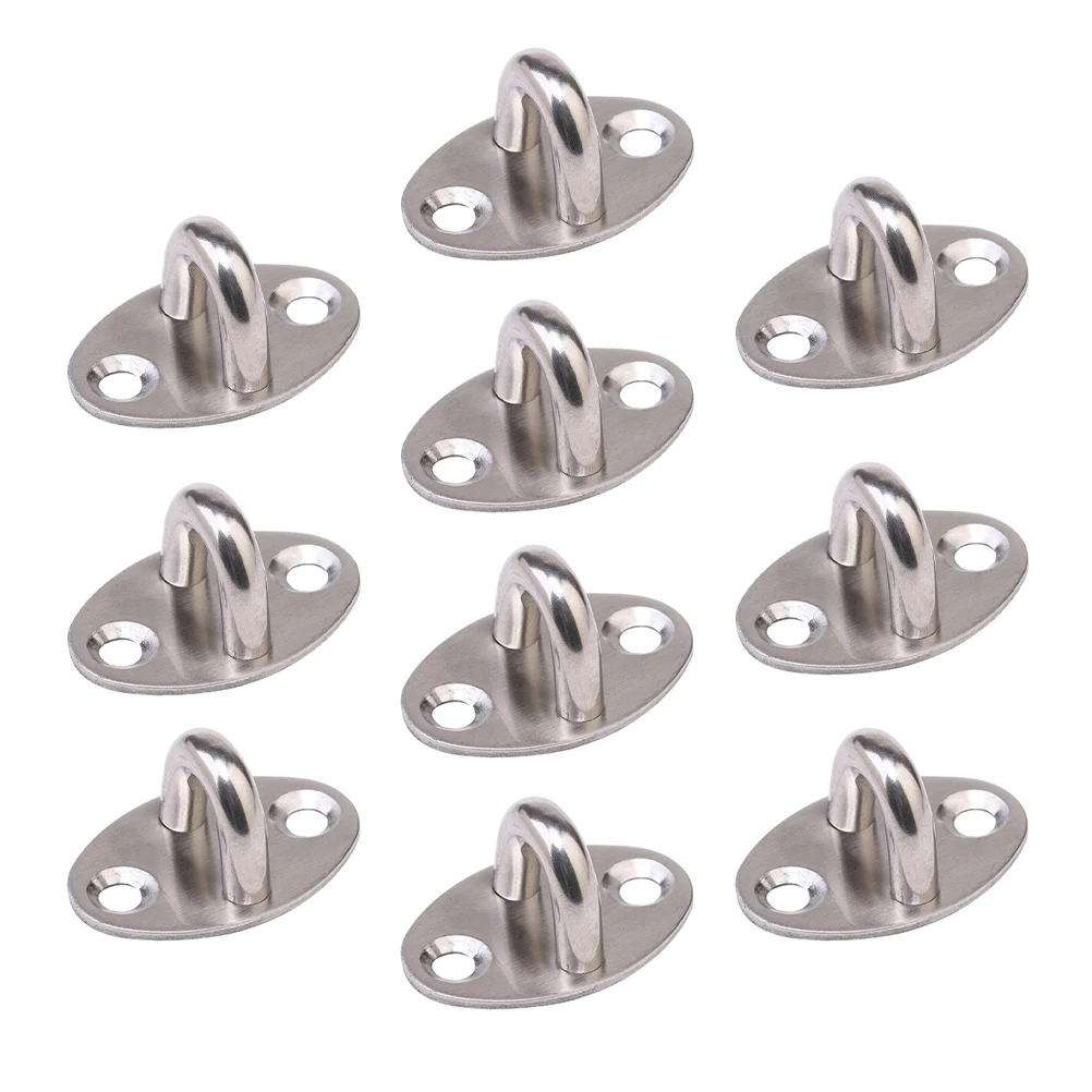 

10 Pcs Load-bearing Hook Mounting Hooks Kitchen Heavy Duty Metal Decorative Small Storage Utility Stainless Steel Towel
