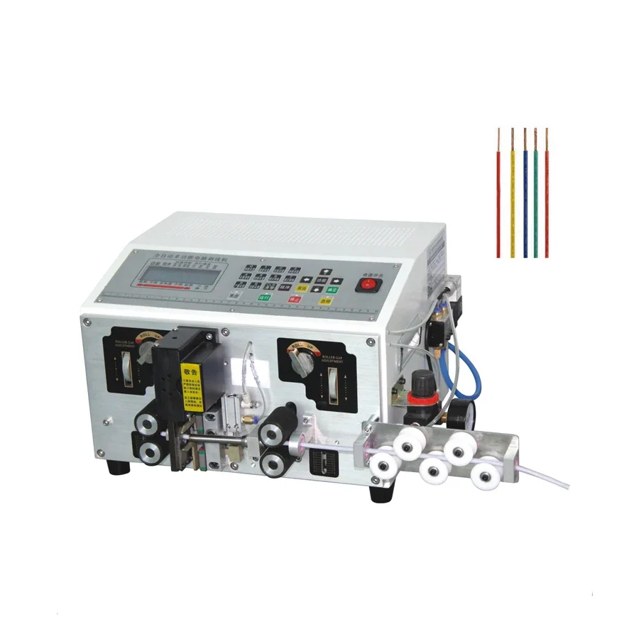 

10sqmm Double Electronic Cable Wire Automatic Cutting And Stripping Machine