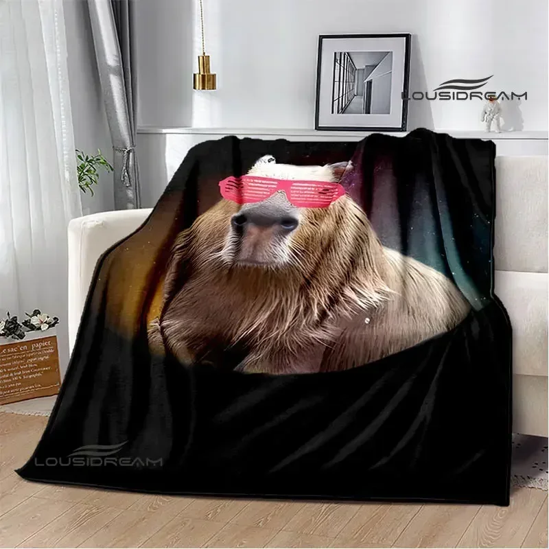 The Capybara Club Anime blanket throw blanket cubre cama Warm blanket blankets for beds Picnic blanket birthday gift