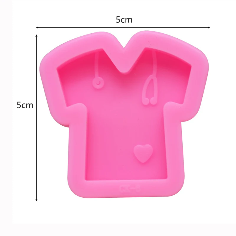 Hot Selling Pop 3D Clothes T-shirt Shape Silicone Mould DIY Fondant Kitchen Cake Decorating Mold Chocolate Molds Baking Tools