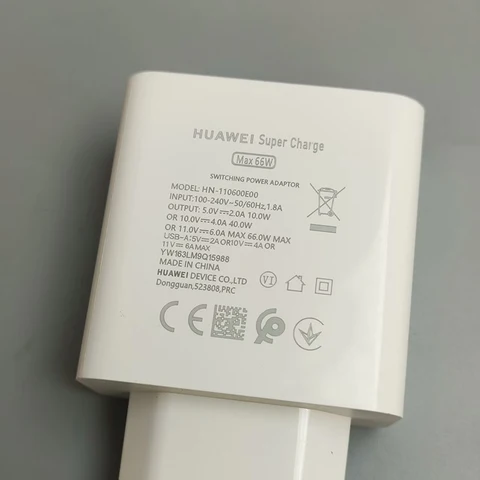 Сверхбыстрое зарядное устройство Huawei 66W с портами USB A/C, адаптер 6A Type-C PD, кабель для Huawei Mate 70 60 Pro+ RS Pura 80 70 Ultra Nove 15 14
