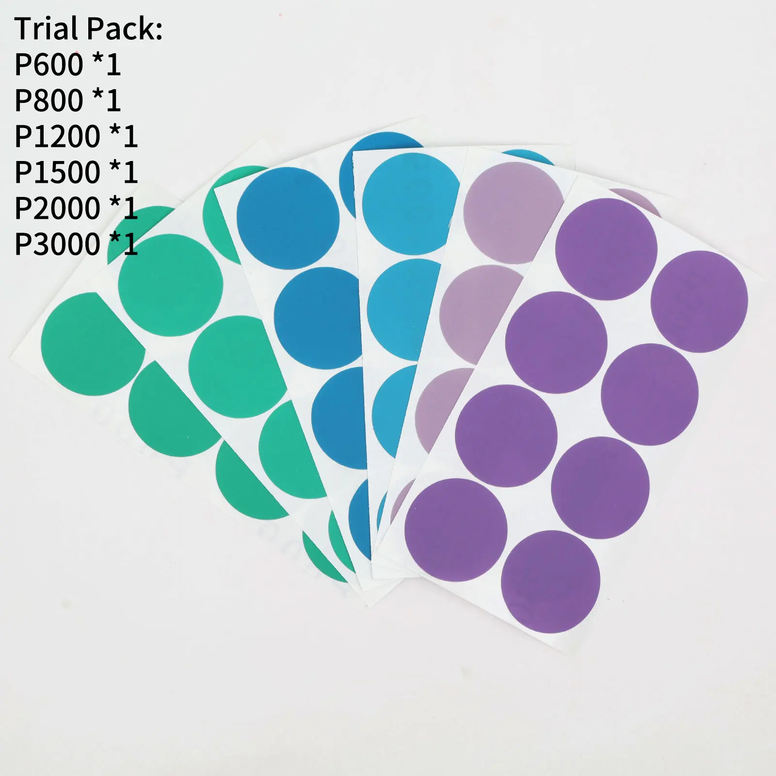 هوك وحلقة الصنفرة متنوعة طلاء السيارات بعد المعالجة أدوات الطحن إصلاح تلميع 600/800/1200/1500/2000/3000 حصى