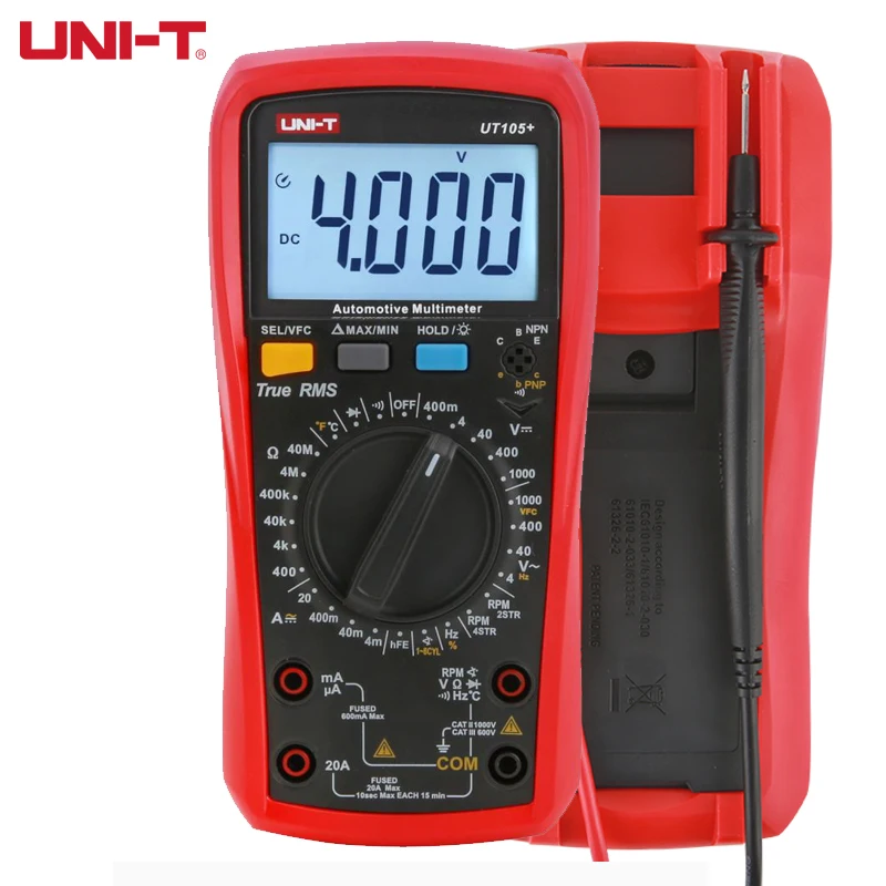 UNI-T UT105+UT107+AC DC Current Tester Voltmeter Capacitance Meter Frequency Meter Temperature