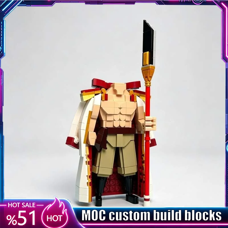 526PCS Anime Pirate Captain Figure MOC Model Custom Puzzle DIY Assembly Creative Blocks Educational Toy Collection Display Gift