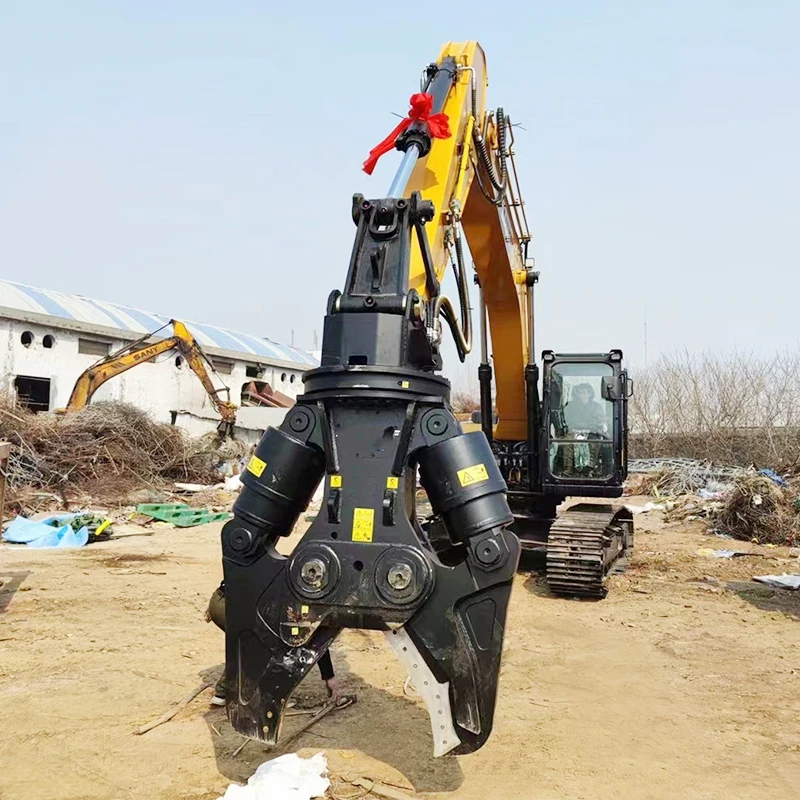 Customized Heavy Duty Double Cylinder Hydraulic Shear for Scrap Steel Recycling Building Demolition Factory Dismantling
