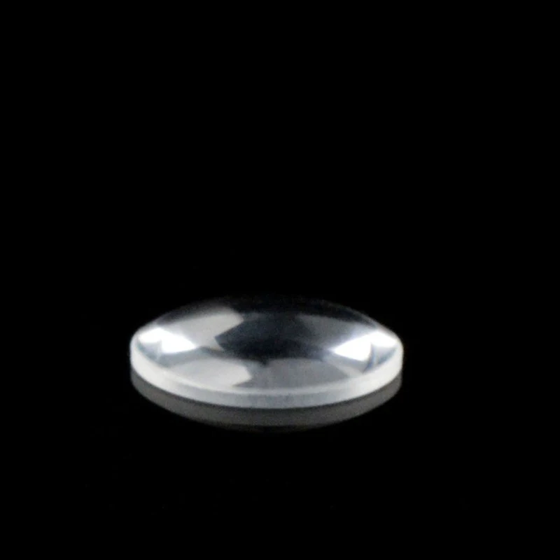 Quartz single convex plano convex lens-JGS1 material - diameter 12.5mm, focal length 23mm
