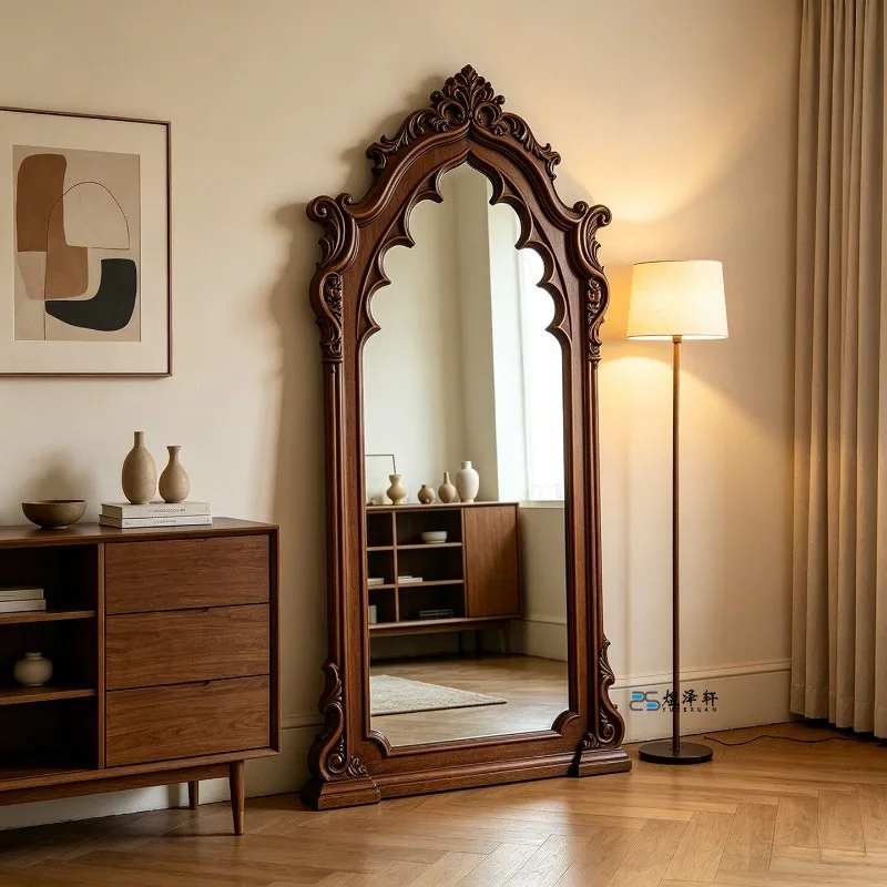 

Nordic Bedroom Mirror Moving Full Body Xenomorph Standing Girls Luxury Long Mirror Bedroom Espelhos Living Room Decorations