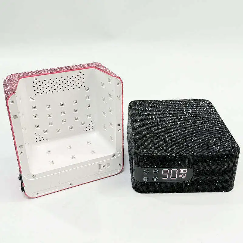 48W Cordless Rechargeable UV LED Nail Lamp Gel Polish Dryer Manicure Salon Tool