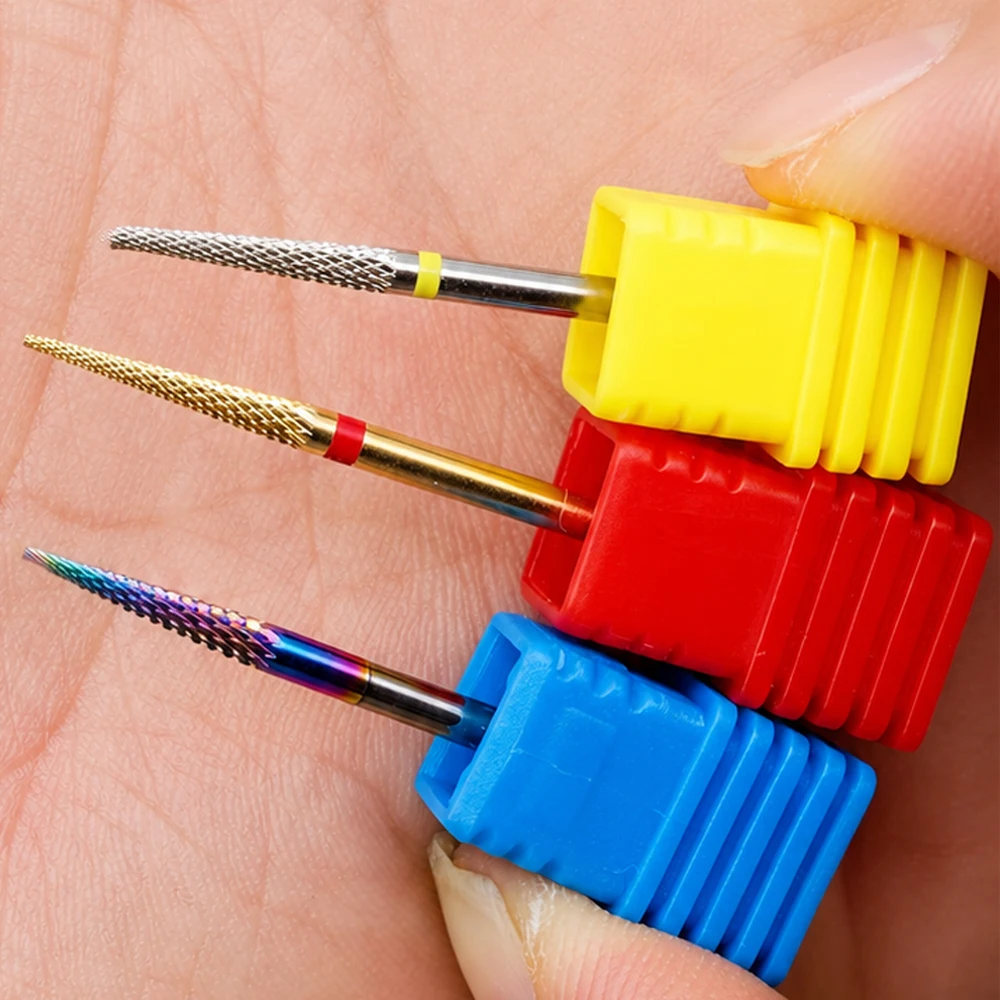 Brandneue Wolframstahl-Nagelbohrer, Pediküre-Hartmetallfräser für Nagelfeilen, Maniküre-Fräser, Nagelkunst-Werkzeug – Detail 7