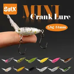2.8g 37mm Mini Crank Lure Full Swimming Layer Inverted Tongue Plate Crankbait Quickly Sinking Trout Lures