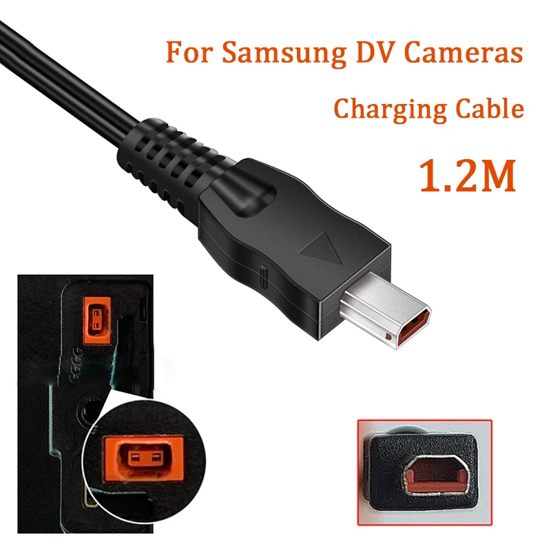 AA-MA9 AAMA9 Kable zasilające do kamer Samsung HMX-H200 HMX-H203 HMX-H204 HMX-H205 HMX-H300 HMX-H303 HMX-H304 HMX-H305 SMX-U20 — zdjęcie produktu 4