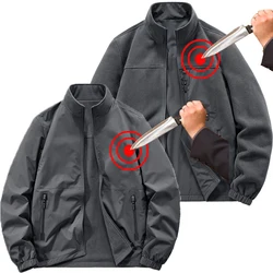 Anti cut safety clothing Reversible body protection anti knife slash proof tactical jacket stealth civil use anti stab coat 8XL