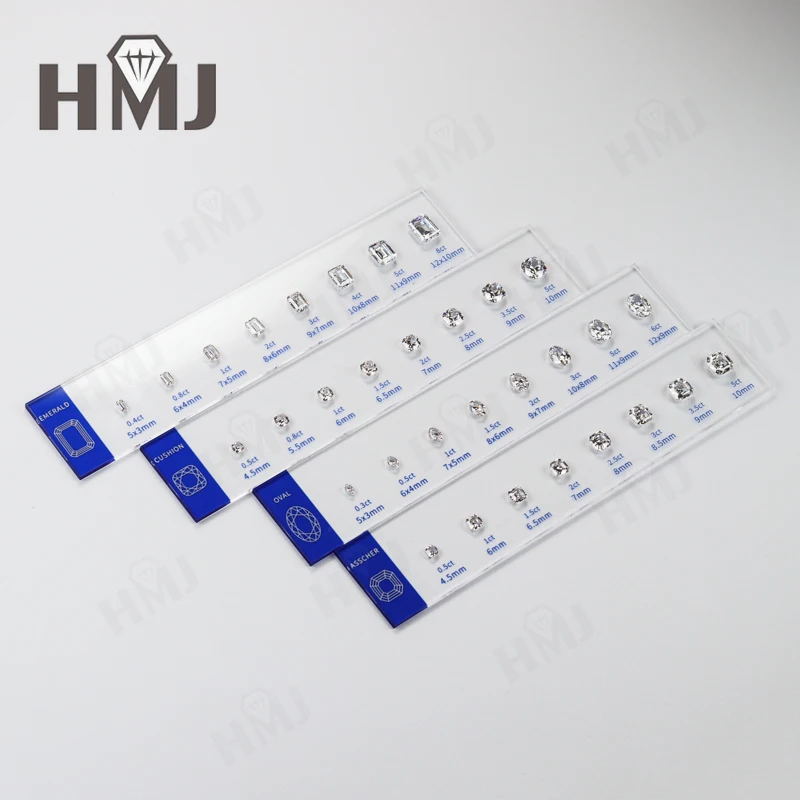 HMJ Jewelry Setting Gemstones Size Diamond Carat Ring Sizer Tester Guideline Tools Comparison Jewerly Dealer Tools Set Wholesale