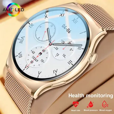 Per Honor X8 Motorola Moto G Honor X10 5G Smart Watch Rotondo Chiamate Bluetooth Orologi Uomo Donna Bracciale fitness Quadrante personalizzato