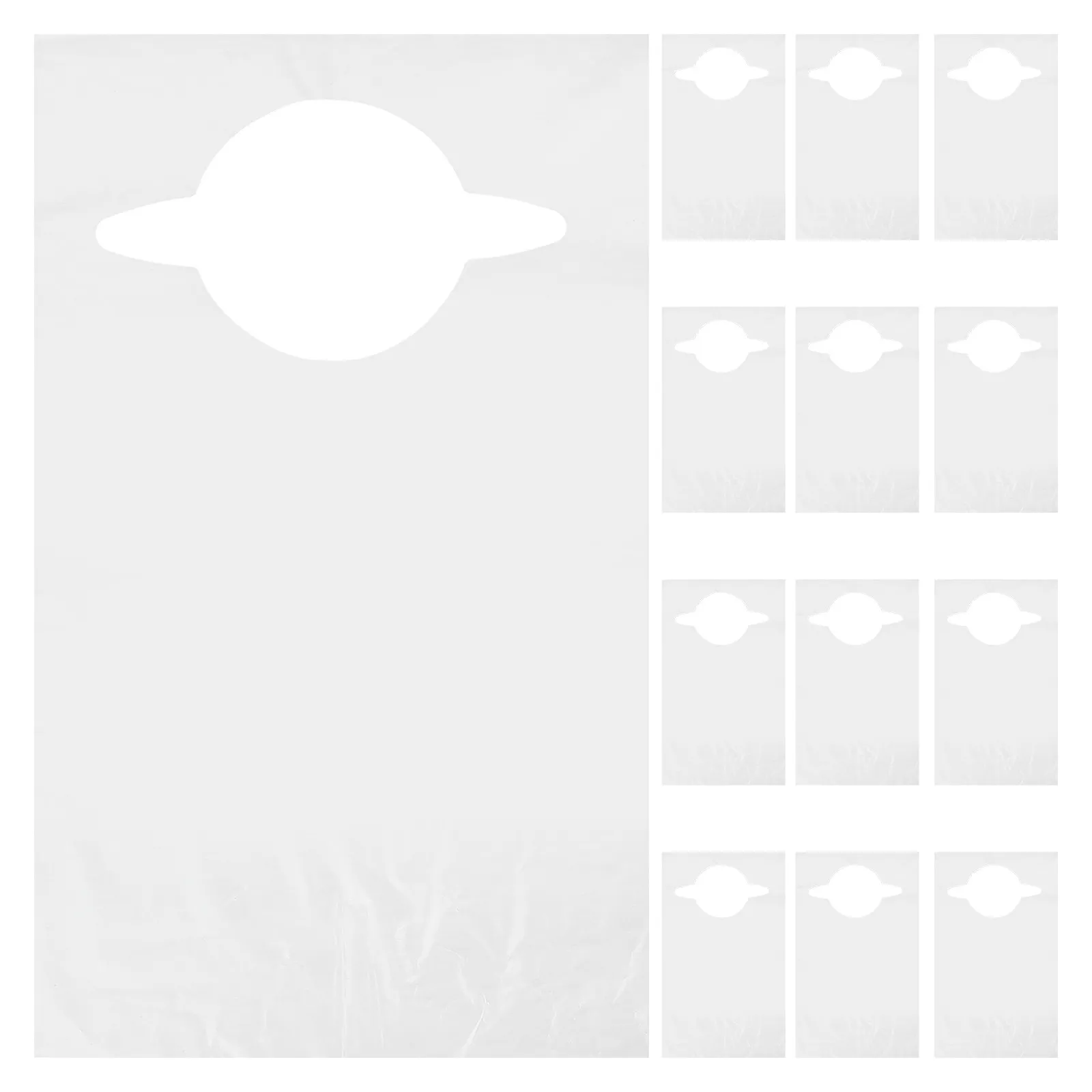 100Pcs Disposable Adult Bibs 36x60cm Large Waterproof Plastic Bibs for Elderly Dining Bbq Seafood Boil Oil-Proof Single Use