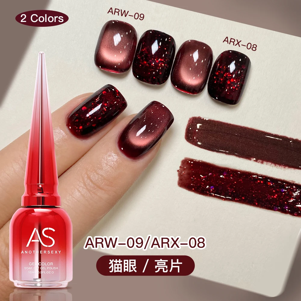 Als 2 Stück 15 ml Moonlight Cat Magnetischer Nagelgellack Glitzer Rosa Silber Semi Permanent French Style Nail Art UV/LED Gel Lack