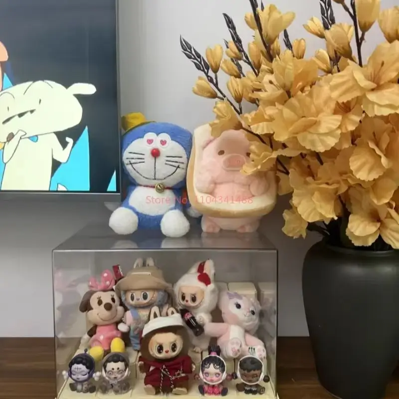 Labubu – boîte d'exposition, boîte d'armoire, boîte aveugle anti-poussière et à l'humidité, présentoir de figurines, boîte de rangement transparente en acrylique