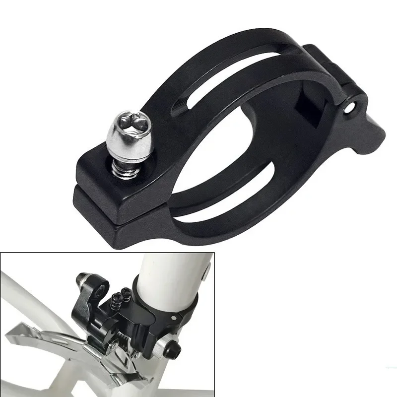 31.8/34.9mm Bicycle Front Derailleur Adapter Hanging/locking Front Derailleur Braze On Clamping Ring Band Adapter Clamp