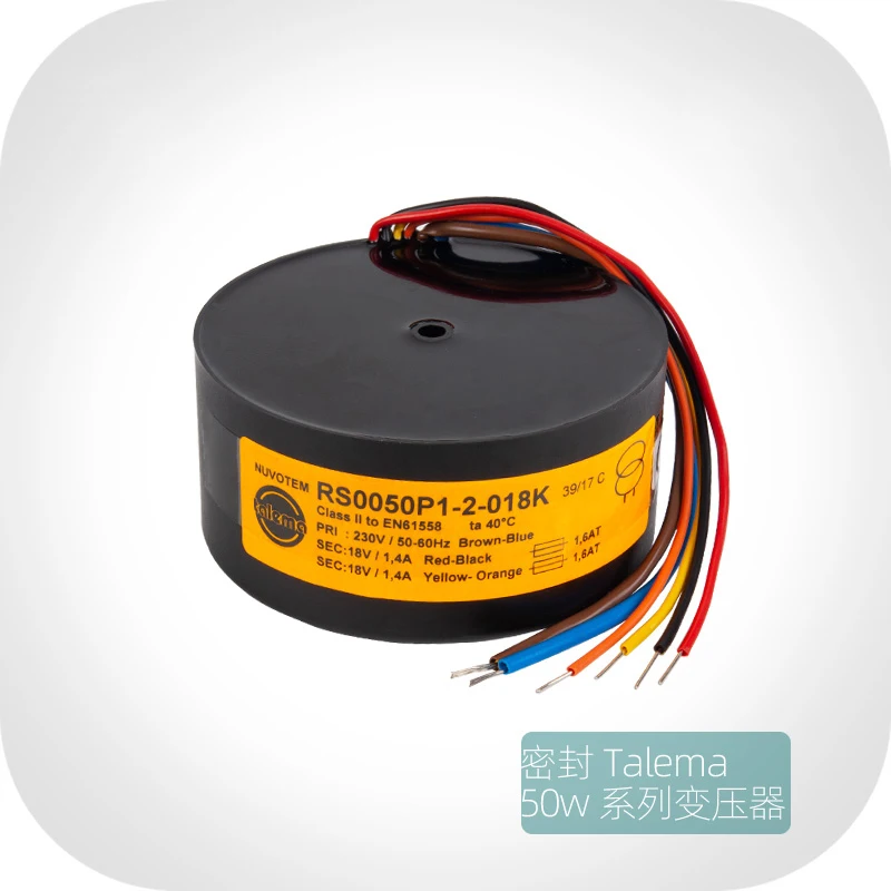 Nuovo trasformatore ad anello bue con anello sigillato originale Talema 50W doppio 12V 15V 18V