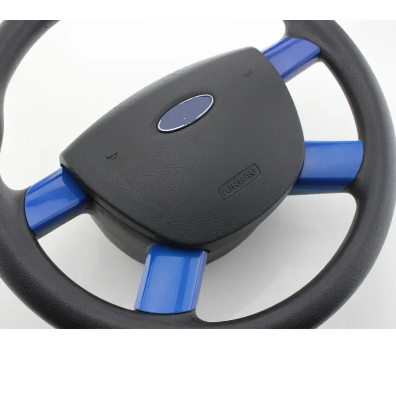 

Carbon Fiber for Ford Focus 2 MK2 2005 - 2011 car Car Accessories Steering Wheel Buttons Panel Cover Trim Stickers