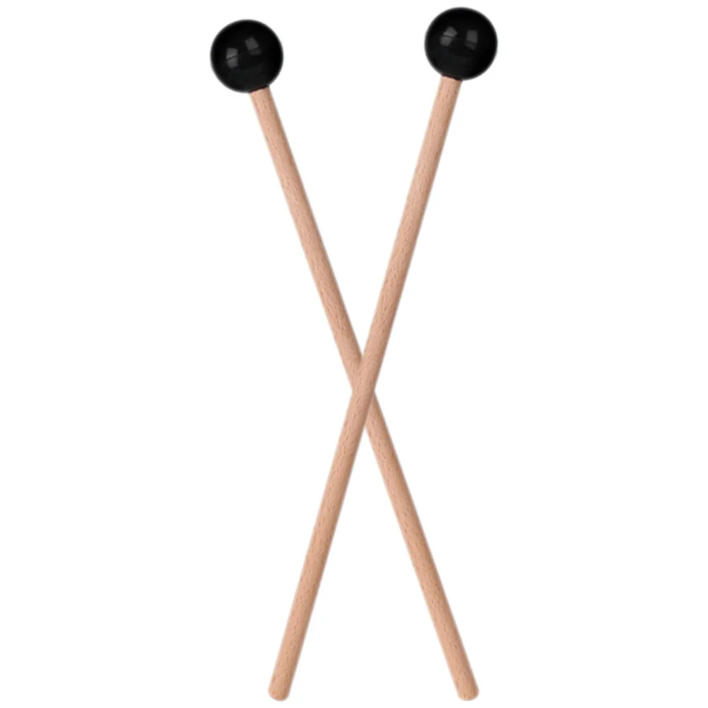 Marching Drumsticks Ethereal Rubber Mallet Xylophone Black Wood Music Instrument Mallets